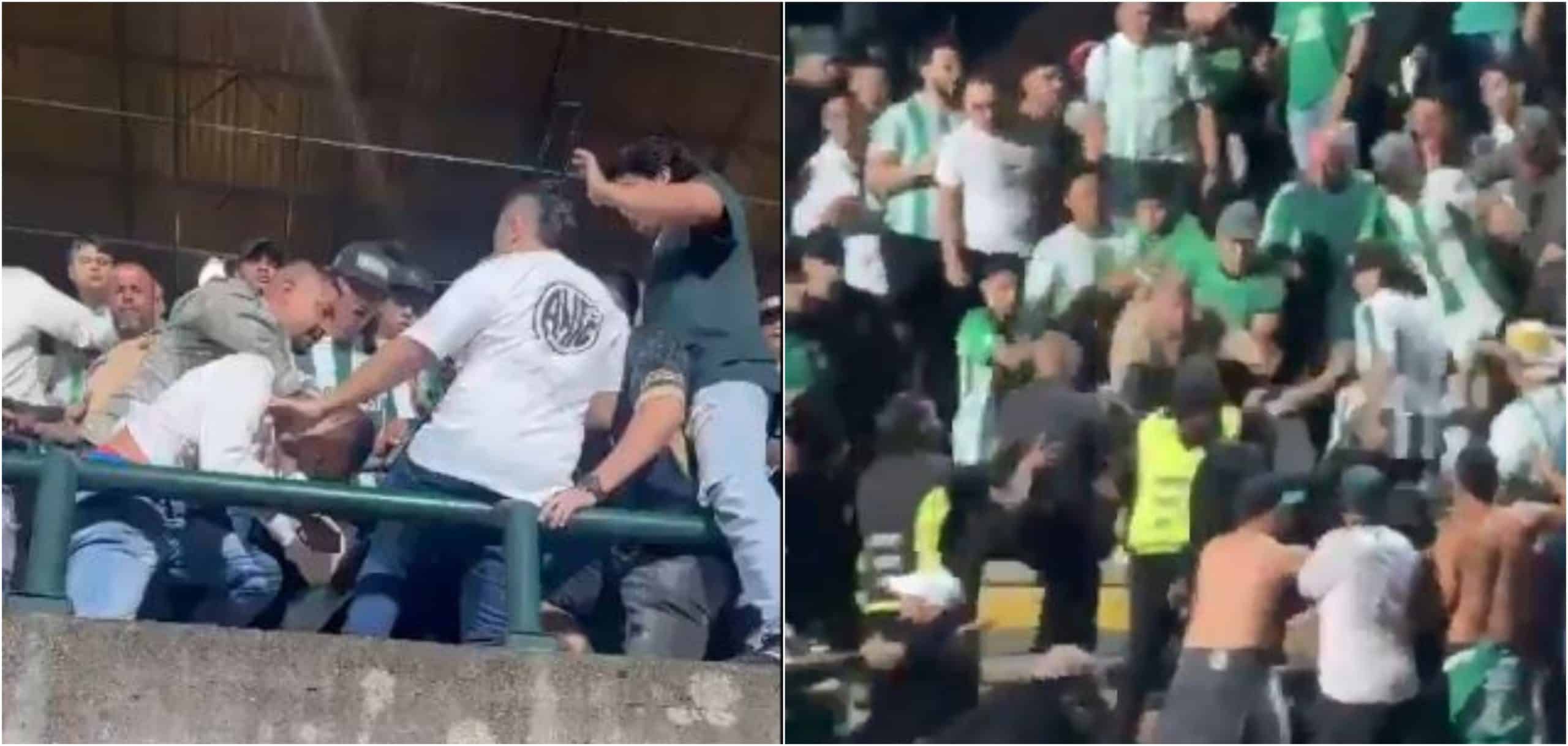 Hecho de violencia en el partido entre Nacional y Junior deja heridos y el bus visitante vandalizado