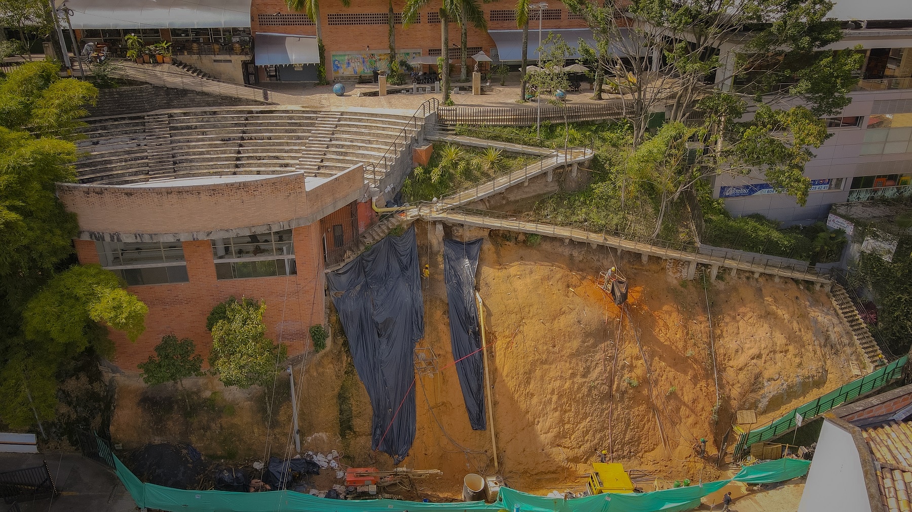 Obras de mitigación para prevenir emergencias por las lluvias en Sabaneta