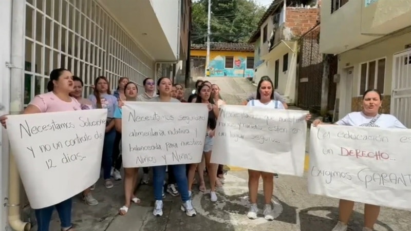 Plantón en San Carlos ante incumplimientos del ICBF