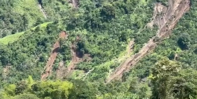 Reubicarán a 25 familias afectadas por deslizamiento en Pueblorrico 