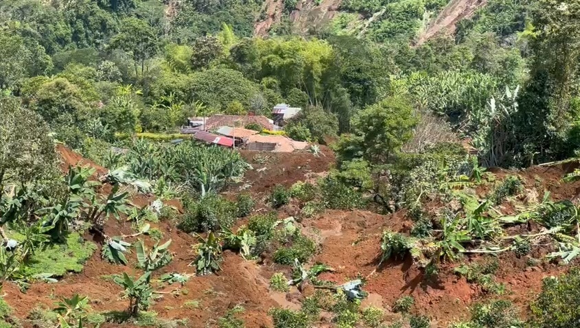 Son más de 200 las personas afectadas en Pueblorrico por deslizamientos