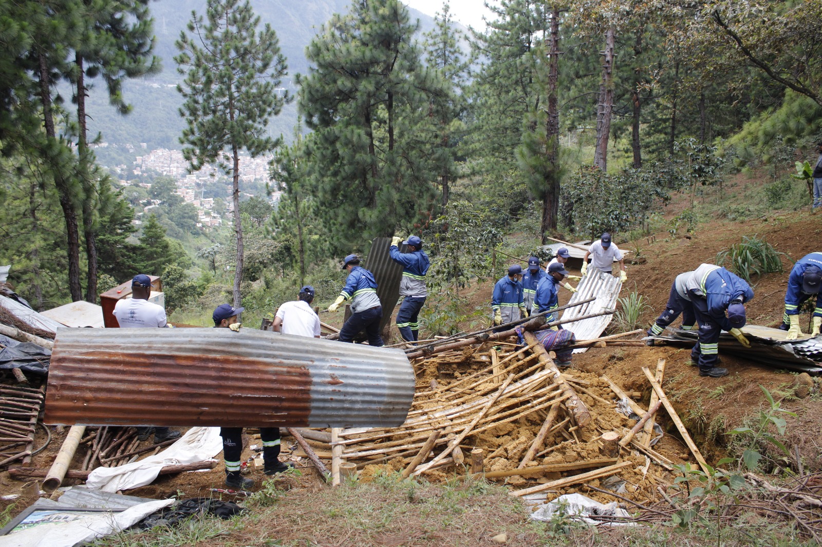 10 construcciones ilegales fueron demolidas en el cerro Pan de Azúcar