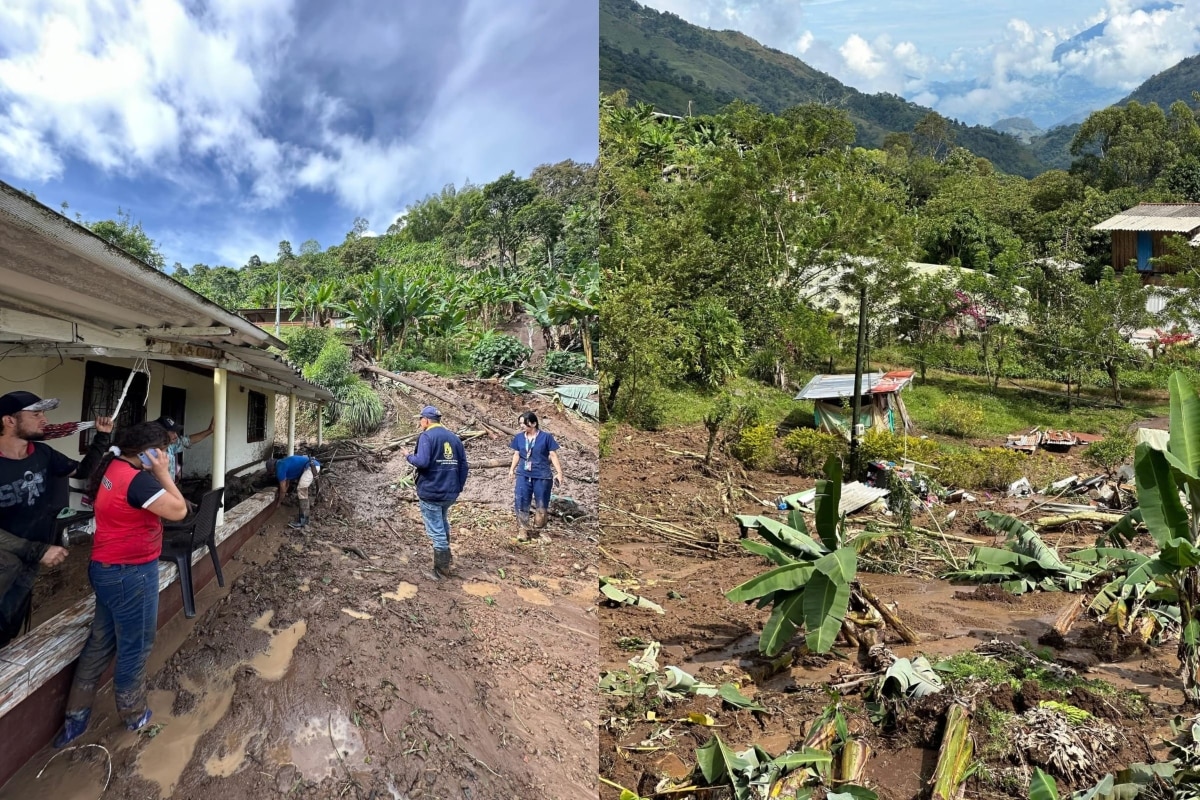 Tres personas fallecieron en Pueblorrico tras derrumbes por las lluvias