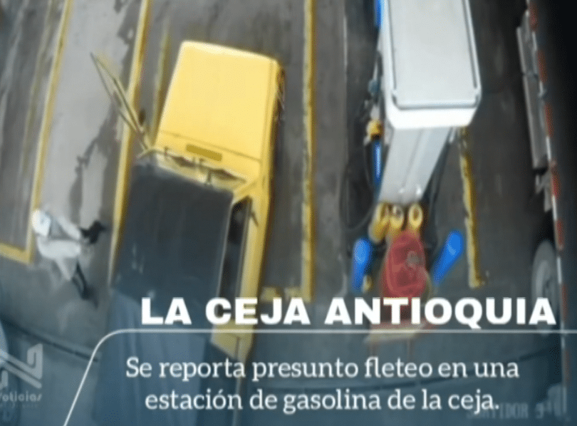 Video captó fleteo contra un hombre en La Ceja, quien resultó herido