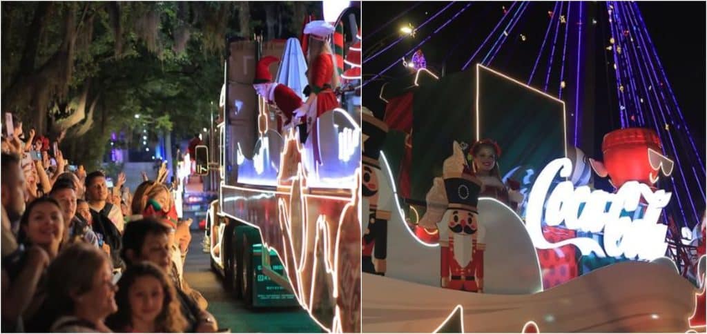 La mágica caravana navideña de Coca Cola ilumina Medellín