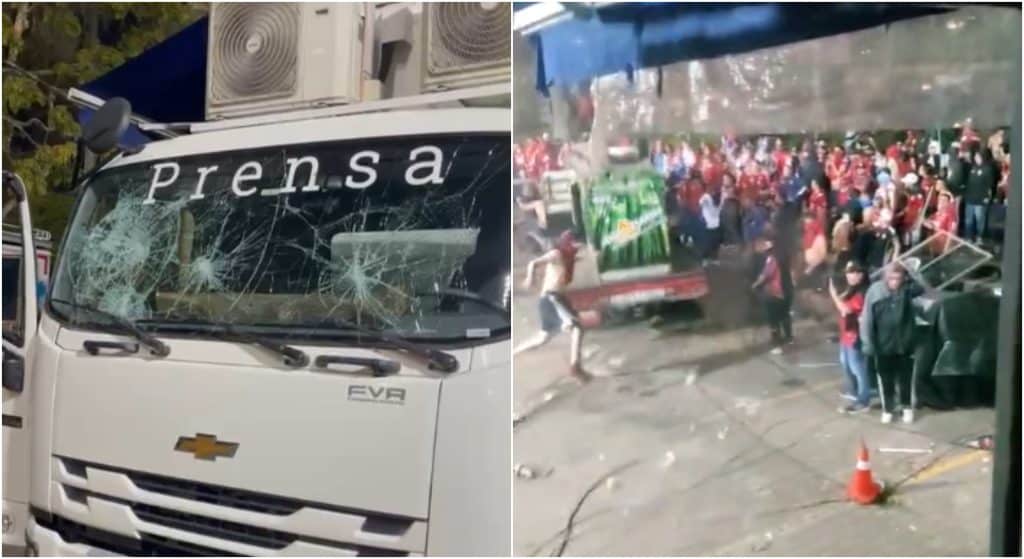 Disturbios en el estadio Atanasio Girardot afectan a periodistas de Telemedellín
