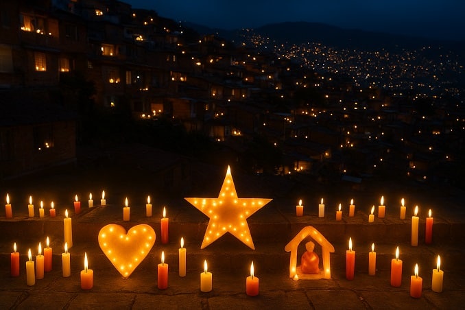 El Día de las Velitas en Medellín: la tradición donde hasta la cera cuenta historias