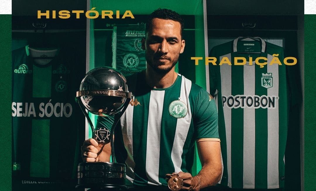 Chapecoense rinde homenaje a Atlético Nacional con nueva camiseta