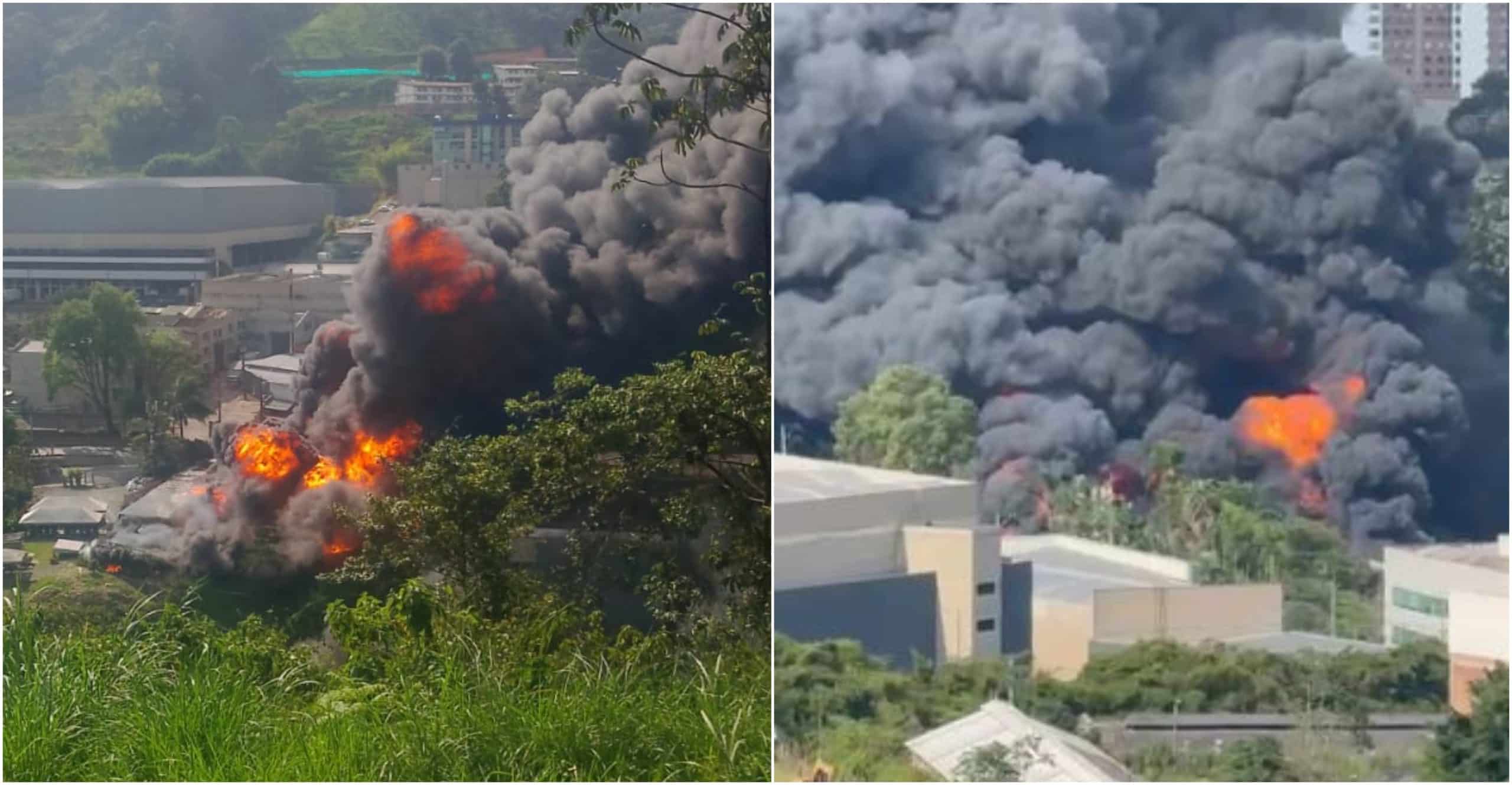 Incendio afecta fábrica en zona industrial de La Estrella