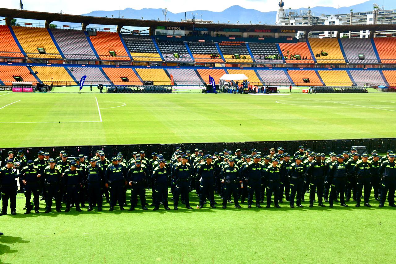 Mil policías garantizarán la seguridad en la final de la Copa Colombia entre DIM y Nacional