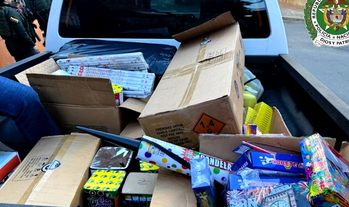 Cerca de dos toneladas de pólvora fueron incautadas en diciembre en Antioquia