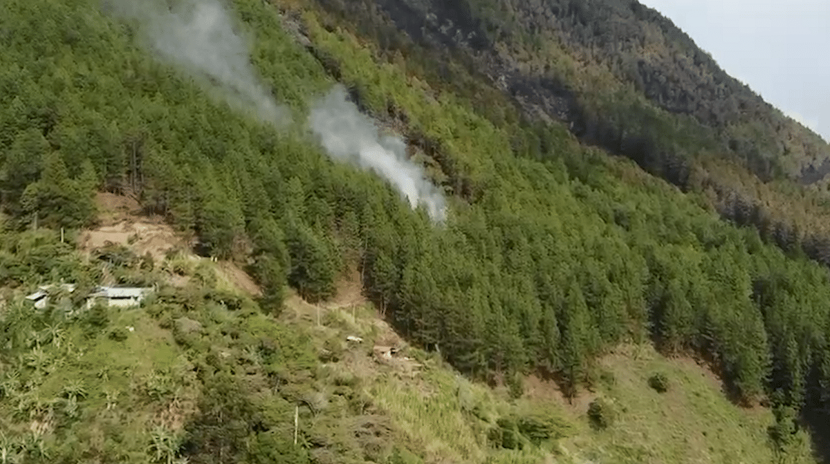 Cuatro incendios por globos se han registrado en Medellín en lo que va de enero