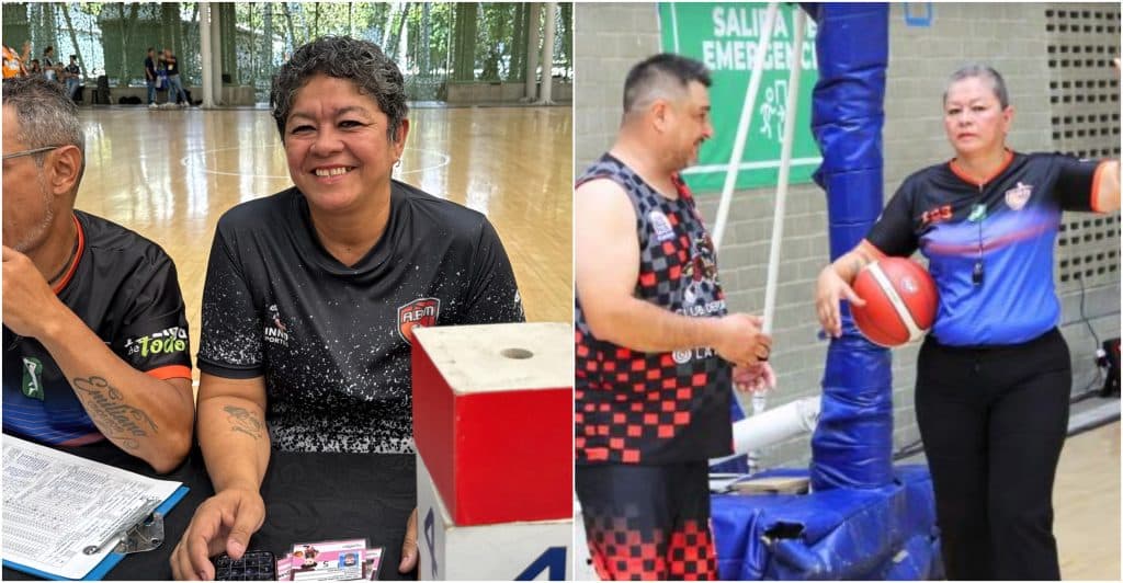 La jueza del babybaloncesto que combate el cáncer mientras es la autoridad en los partidos