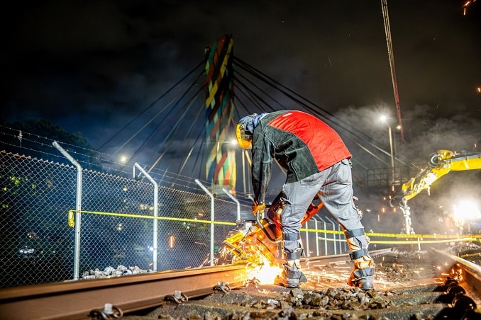 Llegan rieles desde Austria para el Metro de Medellín