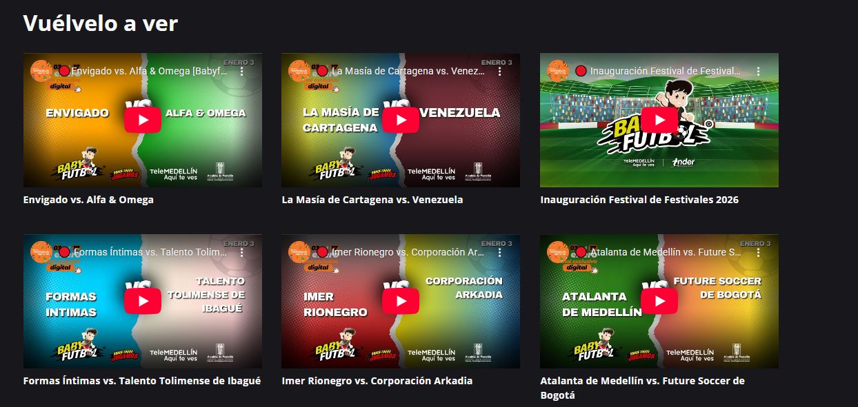 ¿Te perdiste algún partido de tu equipo favorito en el Babyfútbol 2026? Así puedes verlo