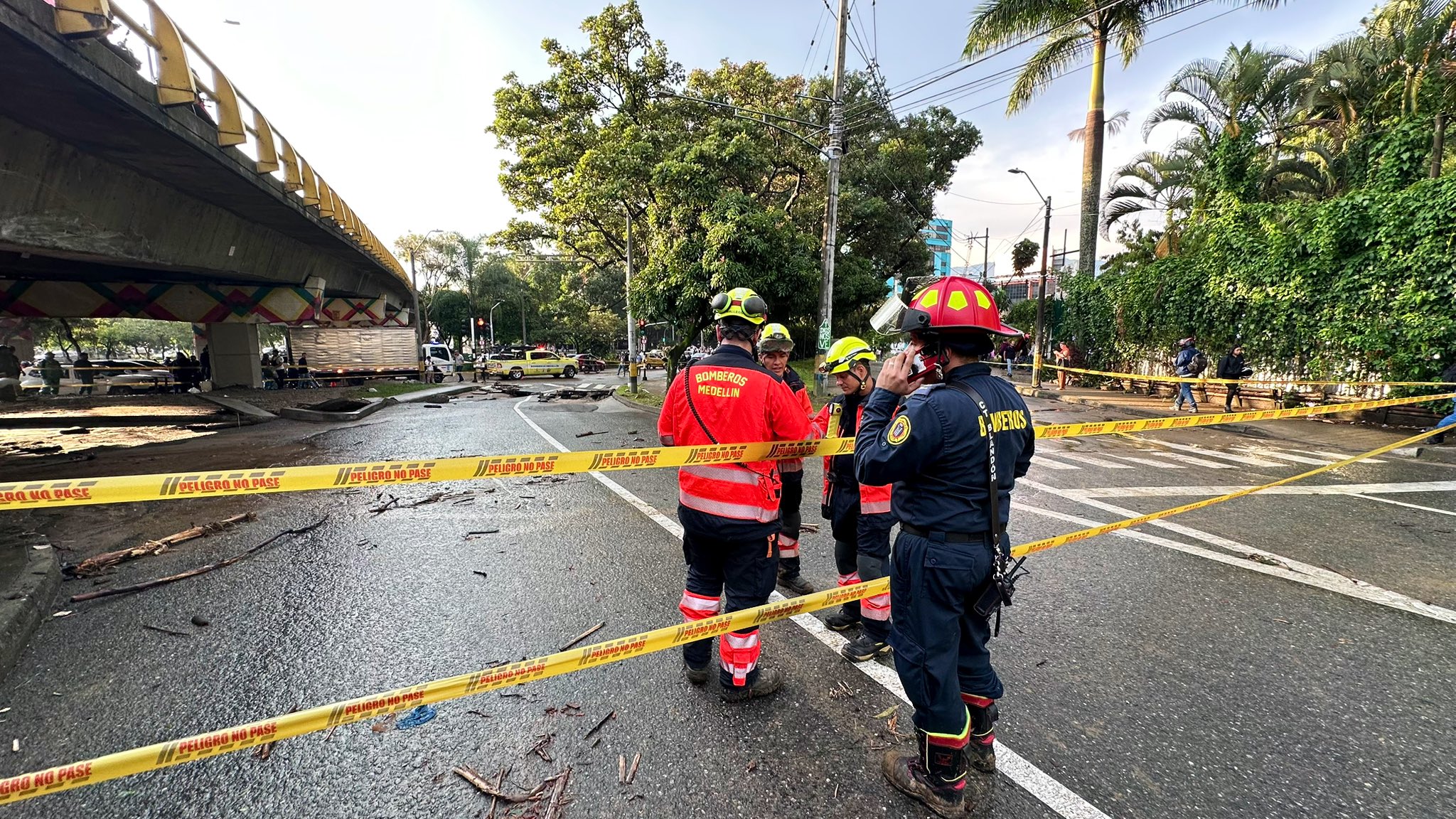 Línea del 123 recibió más de 250 llamadas durante el torrencial aguacero en Medellín