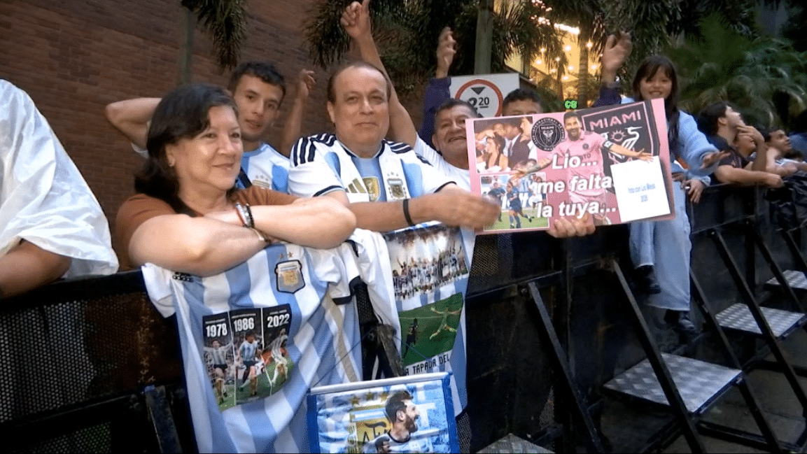 Esto dijeron los aficionados que esperaron horas para ver a Messi en Medellín
