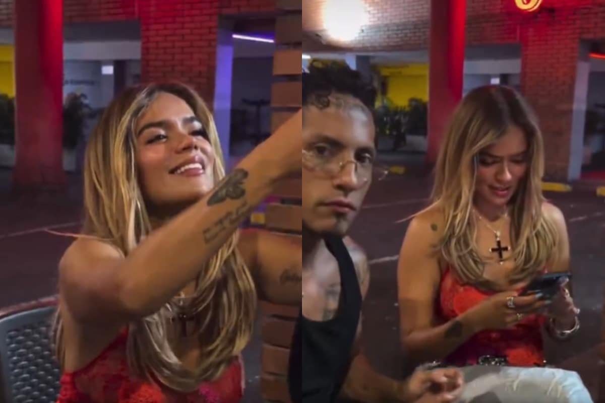 Después de cantar con Bad Bunny, Karol G se fue a comer perritos de San Diego