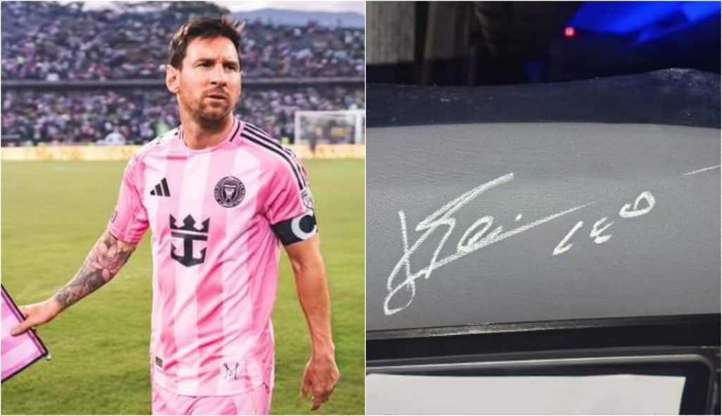 La firma de Messi en el bus de Bolivariano: una historia de creatividad y audacia