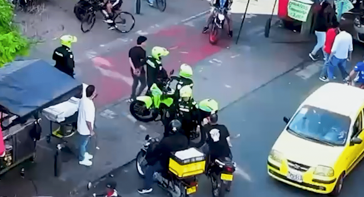 Captura de presunto fletero en Medellín gracias a cámaras de seguridad