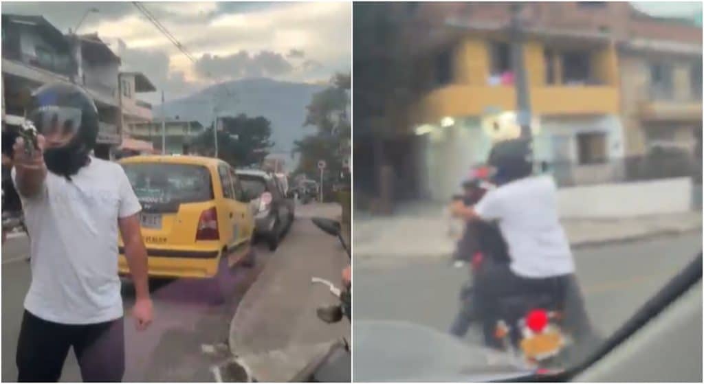 Capturan a hombres en motocicleta que amenazaron a un conductor con arma para robarlo