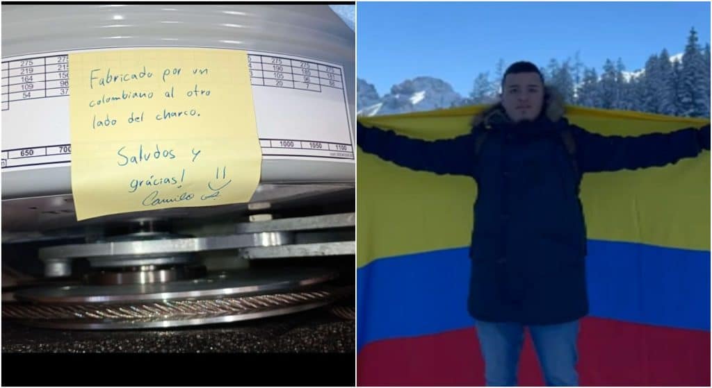 Un colombiano en España envía un repuesto con un mensaje al Metro de Medellín