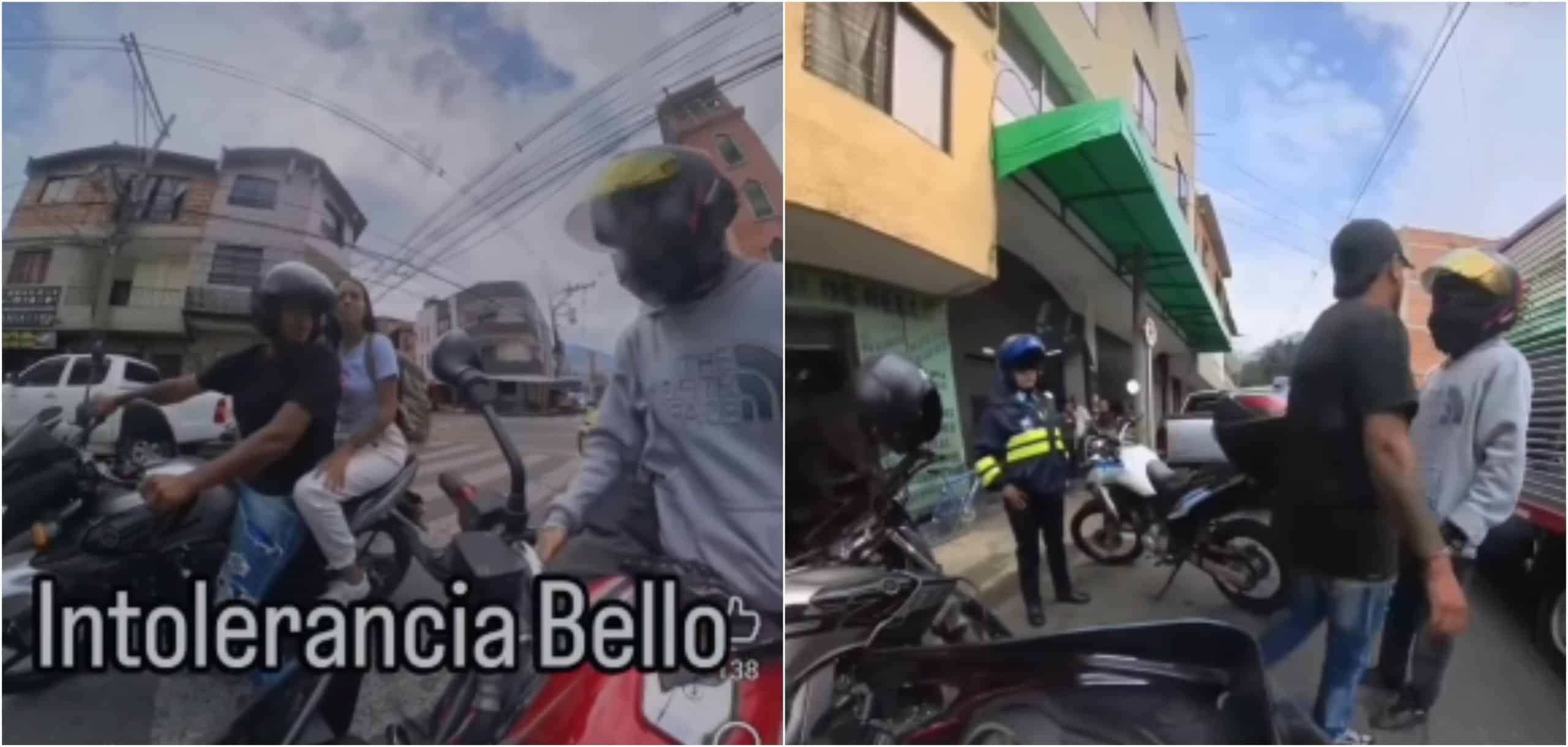 Habló joven que fue amenazado tras reclamarle a un motociclista pasarse un semáforo rojo en Bello