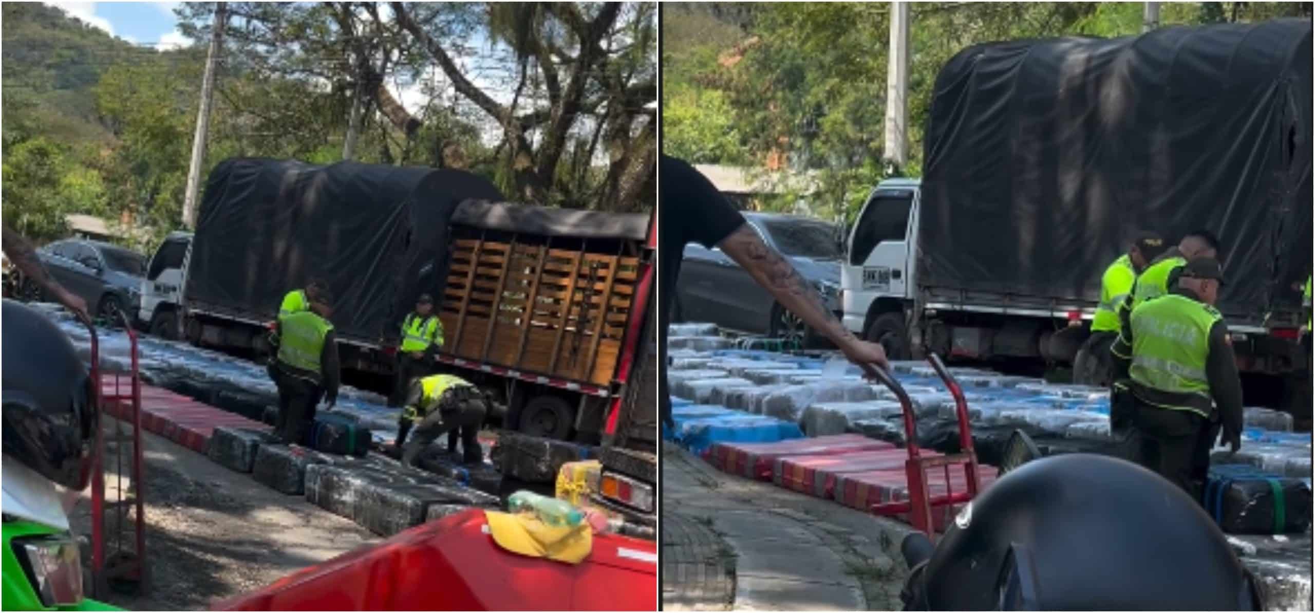 Incautan más de cinco toneladas de marihuana que eran transportadas en un furgón