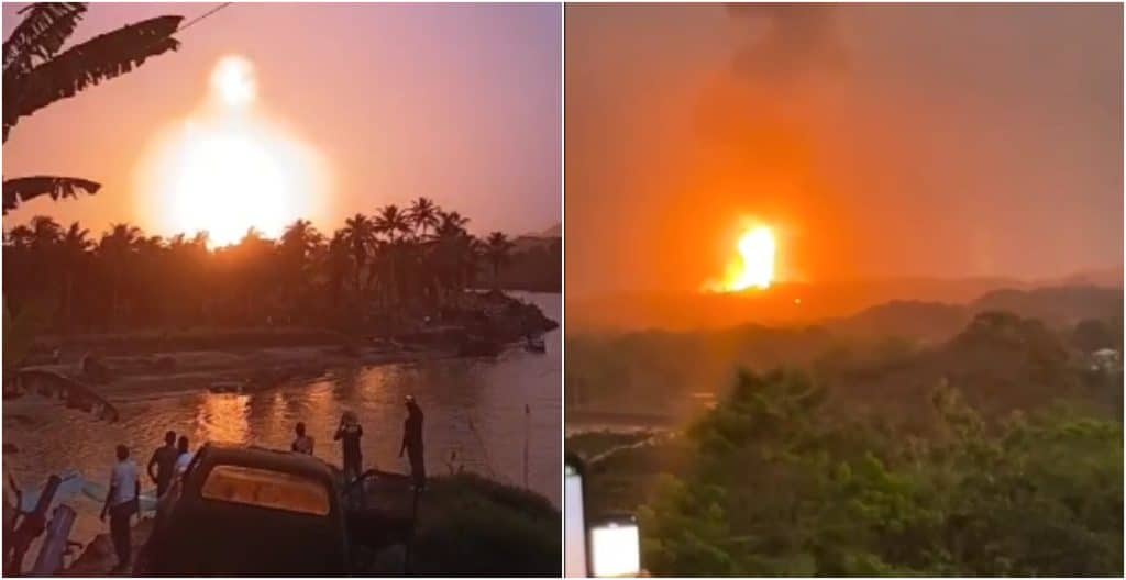 Erupción repentina del volcán de lodo en San Juan de Urabá