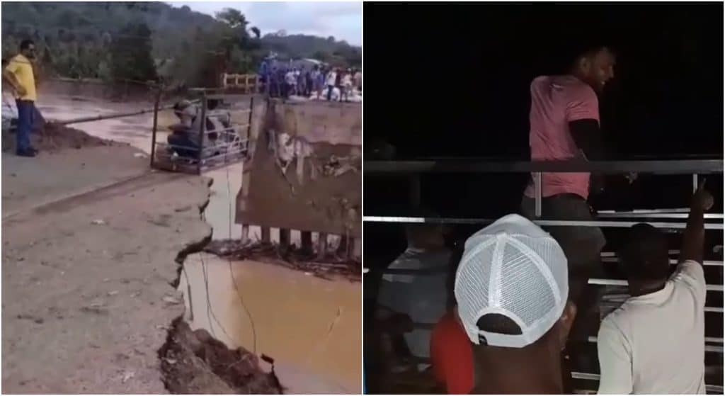 La comunidad de San Juan de Urabá enfrenta riesgos al cruzar un puente con garrucha improvisada