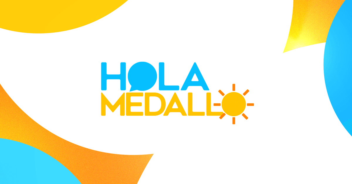 Banner con el logo de Hola Medallo en el centro