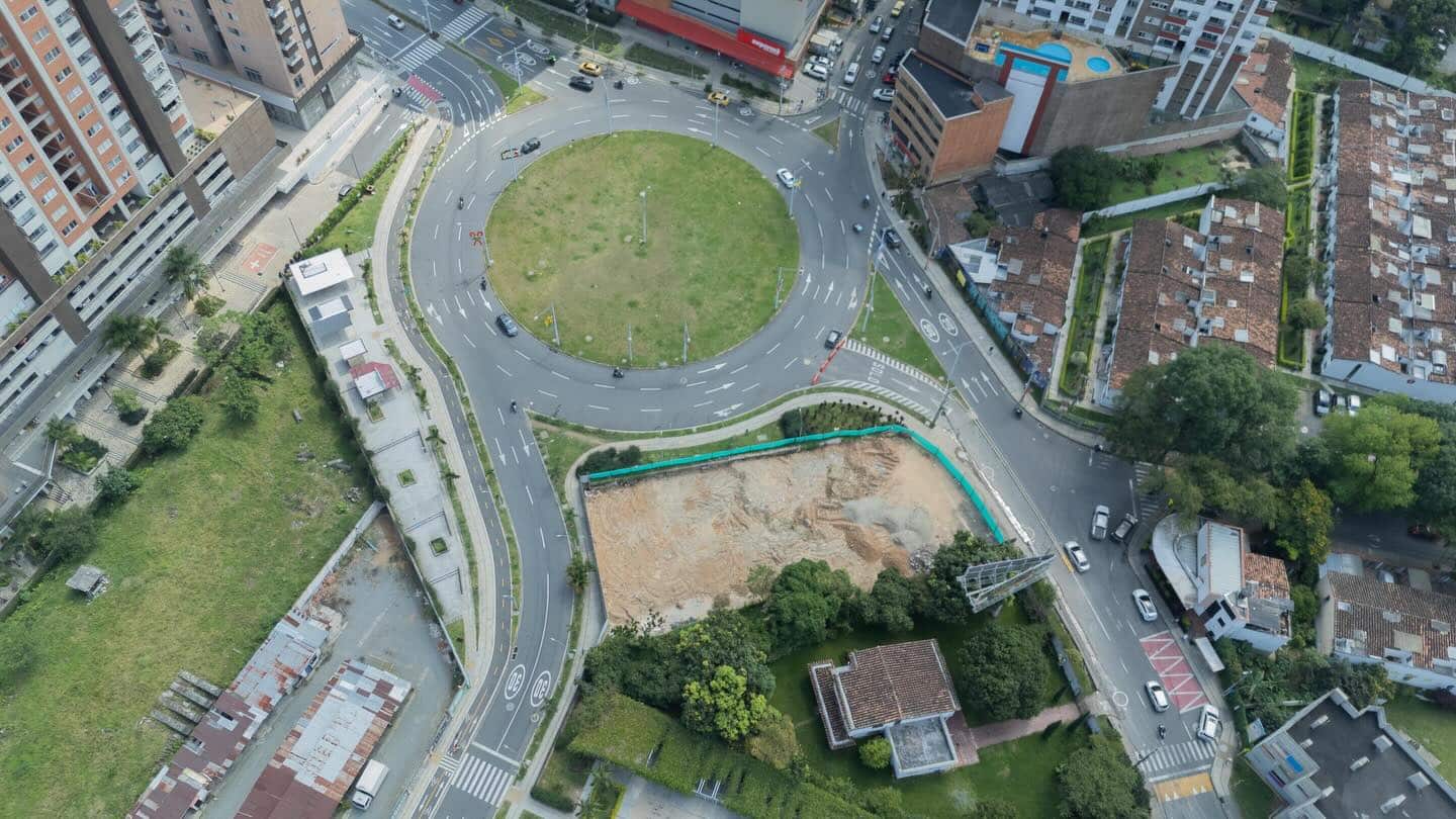 Cambios viales en Sabaneta por obras en la carrera 43A