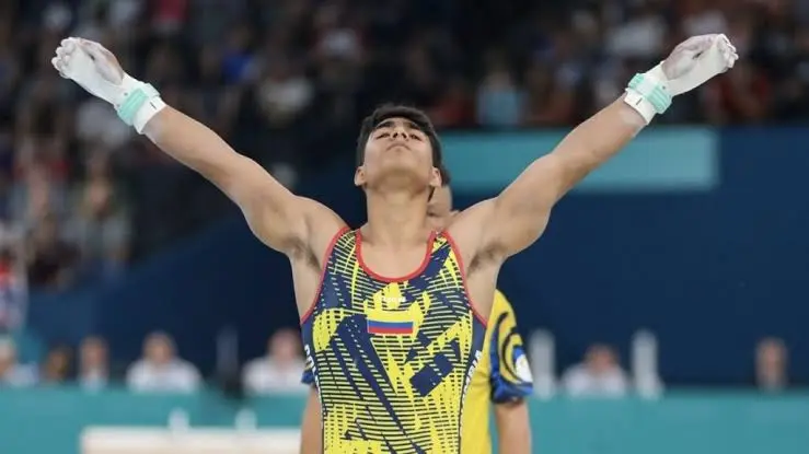 Ángel Barajas lo volvió a hacer: nueva medalla para Colombia en la Copa Mundo de Gimnasia en Bakú