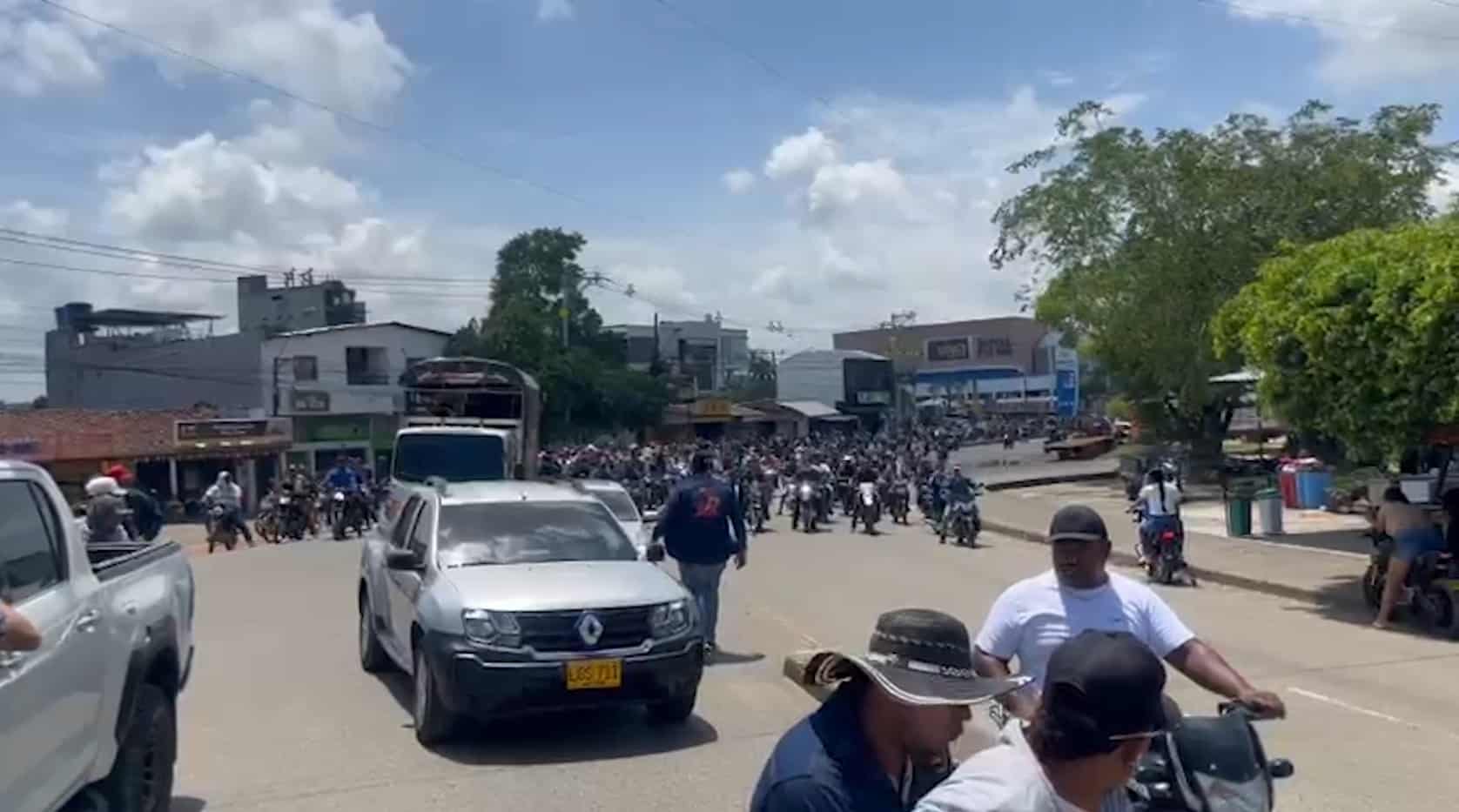 Bloqueo en la Troncal del Occidente en el noveno día de paro minero