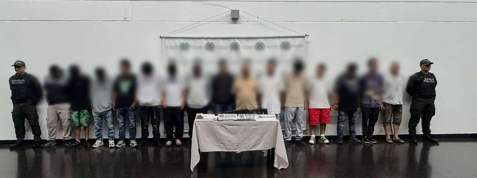 Capturan a 17 integrantes del grupo delincuencial 'Los Pachelly'
