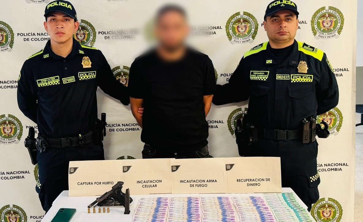 Captura de hombre tras robo a adulta mayor en Envigado