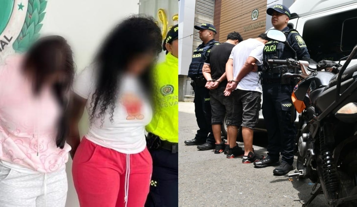 Capturan dos mujeres y dos gemelos señalados por hurto en diferentes modalidades en Medellín