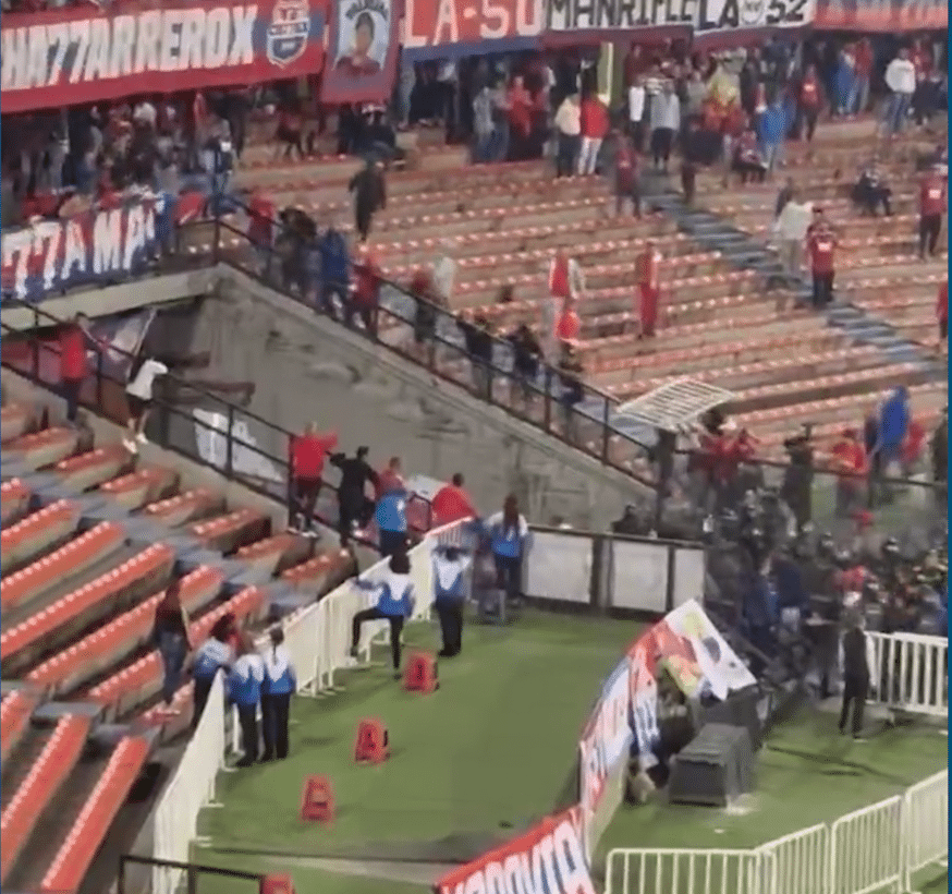 Disturbios marcaron partido entre Medellín y Junior en el Atanasio Girardot