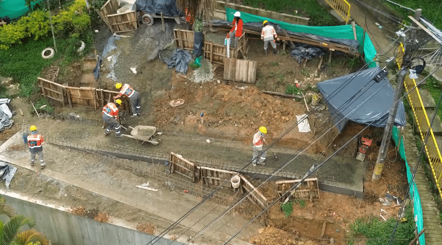 Avances en obras para mitigar afectaciones por lluvias en Medellín