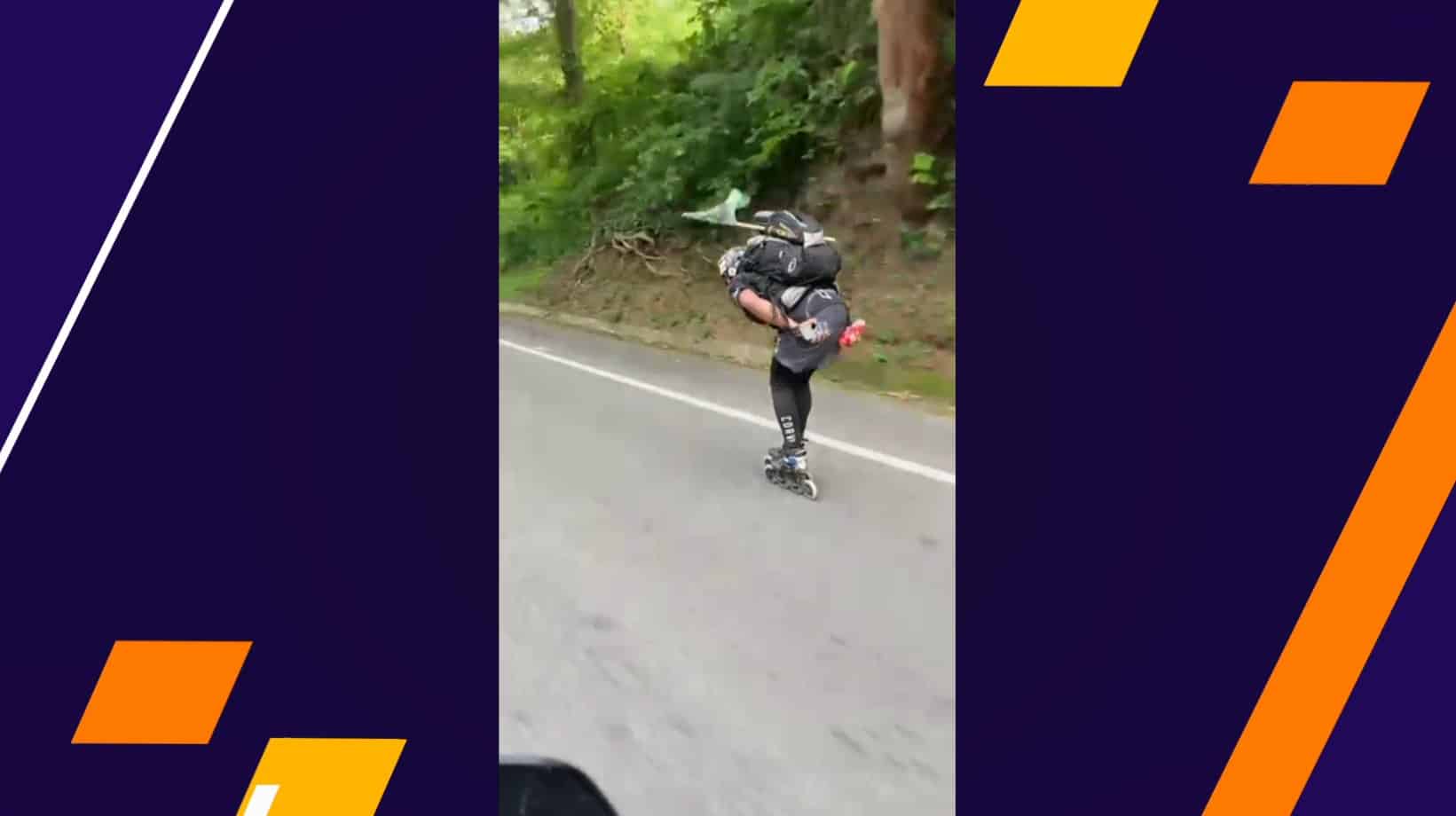 Larry Patina recorre 1040 kilómetros en patines desde Medellín a La Guajira