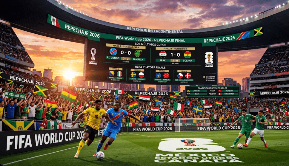 Estos serán los clasificados al Mundial 2026 tras ganar en el repechaje, según la IA