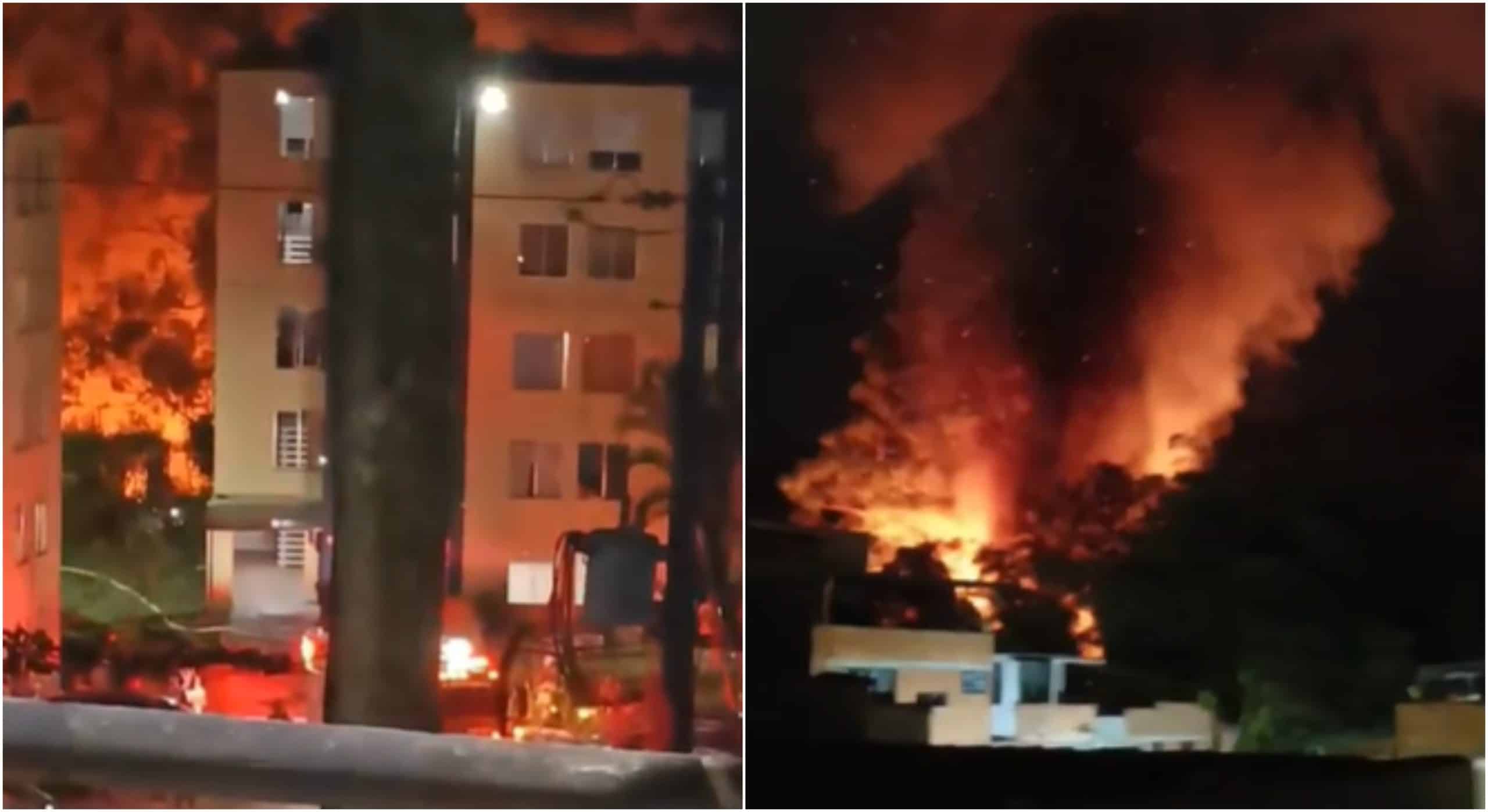 Incendio en San Antonio de Prado afecta chatarrería y deja herido a un adulto mayor