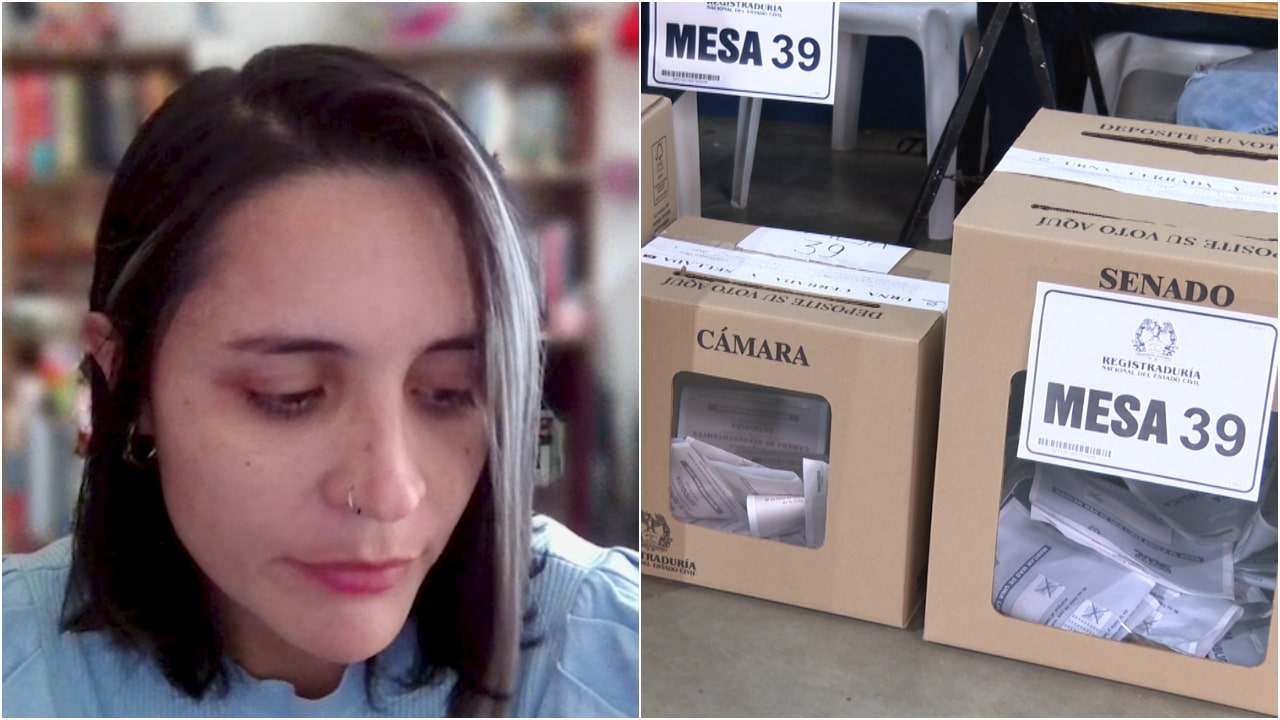 Mujer con discapacidad visual viajó desde Bogotá a Medellín para votar y no había tarjetones en braille