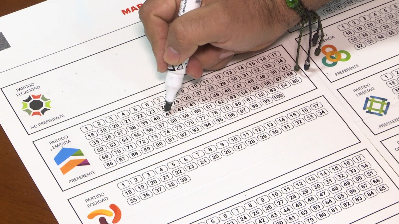 ¡Ojo al voto! Así debe marcar el tarjetón para que no se lo anulen