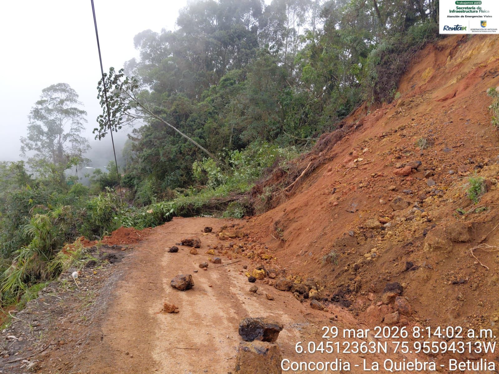 Preocupación por cierre entre Concordia y Betulia, en este municipio solo hay gas para 12 horas