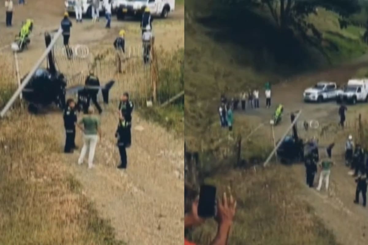 Aeronave liviana aterrizó de emergencia en Caldas