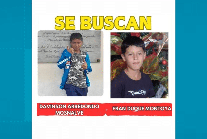 Buscan a dos niños desaparecidos en Ituango