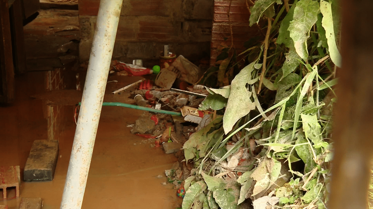 Emergencia por lluvias en la vereda Manzanillo de Medellín