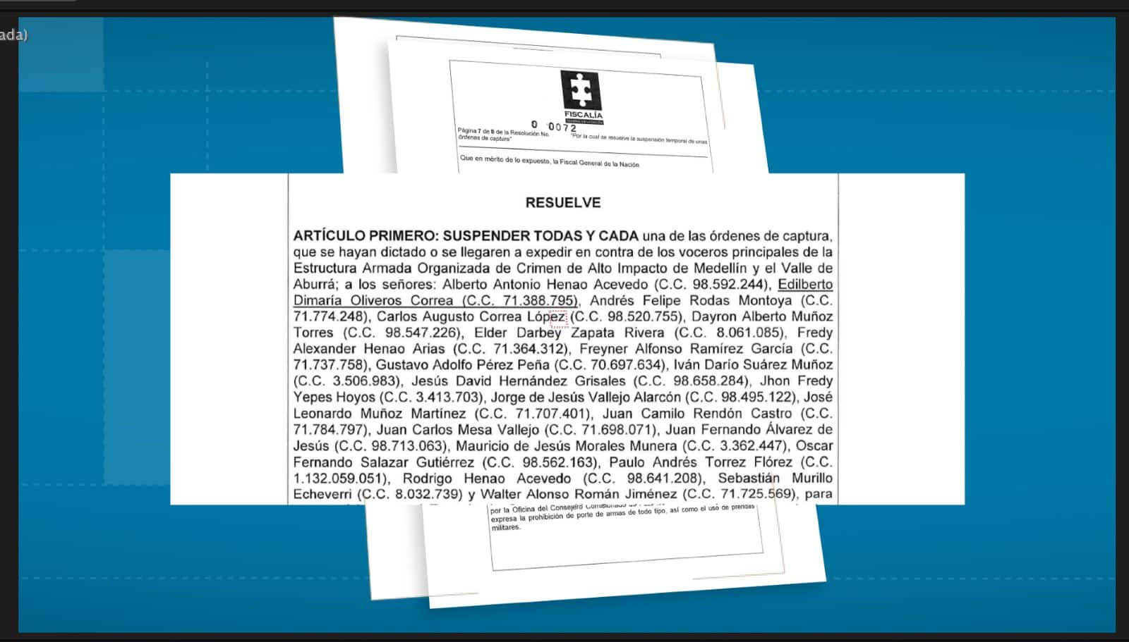 Fiscalía suspendió órdenes de captura a 23 cabecillas internados en cárcel de Itagüí: 7 ya están libres