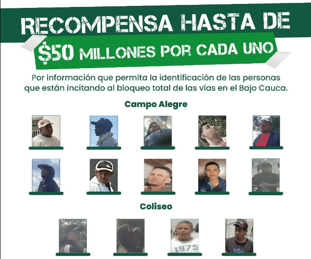 Gobernación de Antioquia ofrece recompensa por responsables de bloqueos en el paro minero